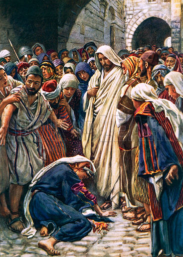 The woman who touched the hem of his garment
