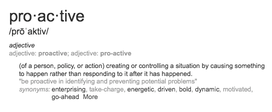 proactive