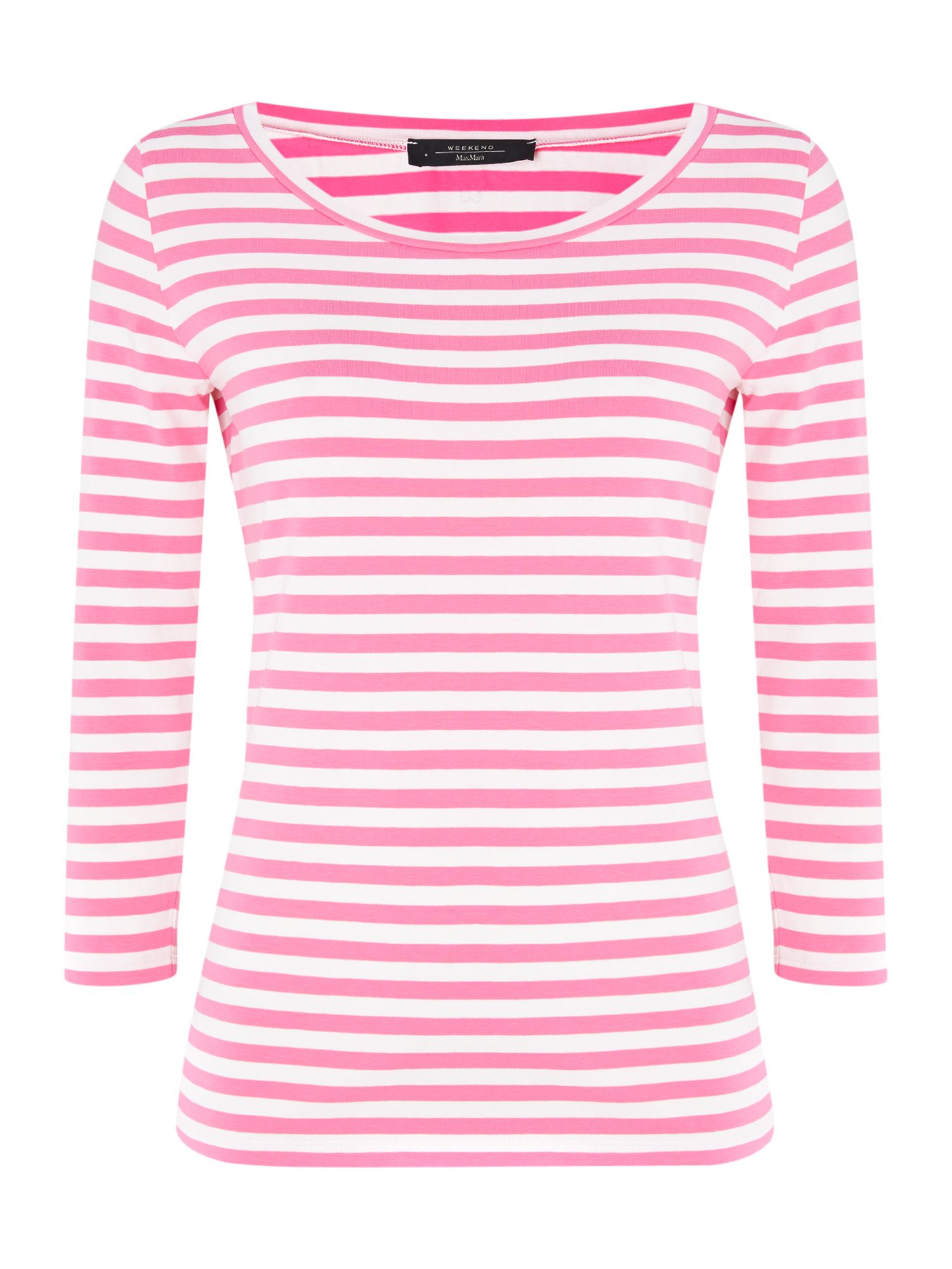 weekend-maxmara-pink-three-quarter-sleeve-striped-top-product-1-16657021-0-697239914-normal
