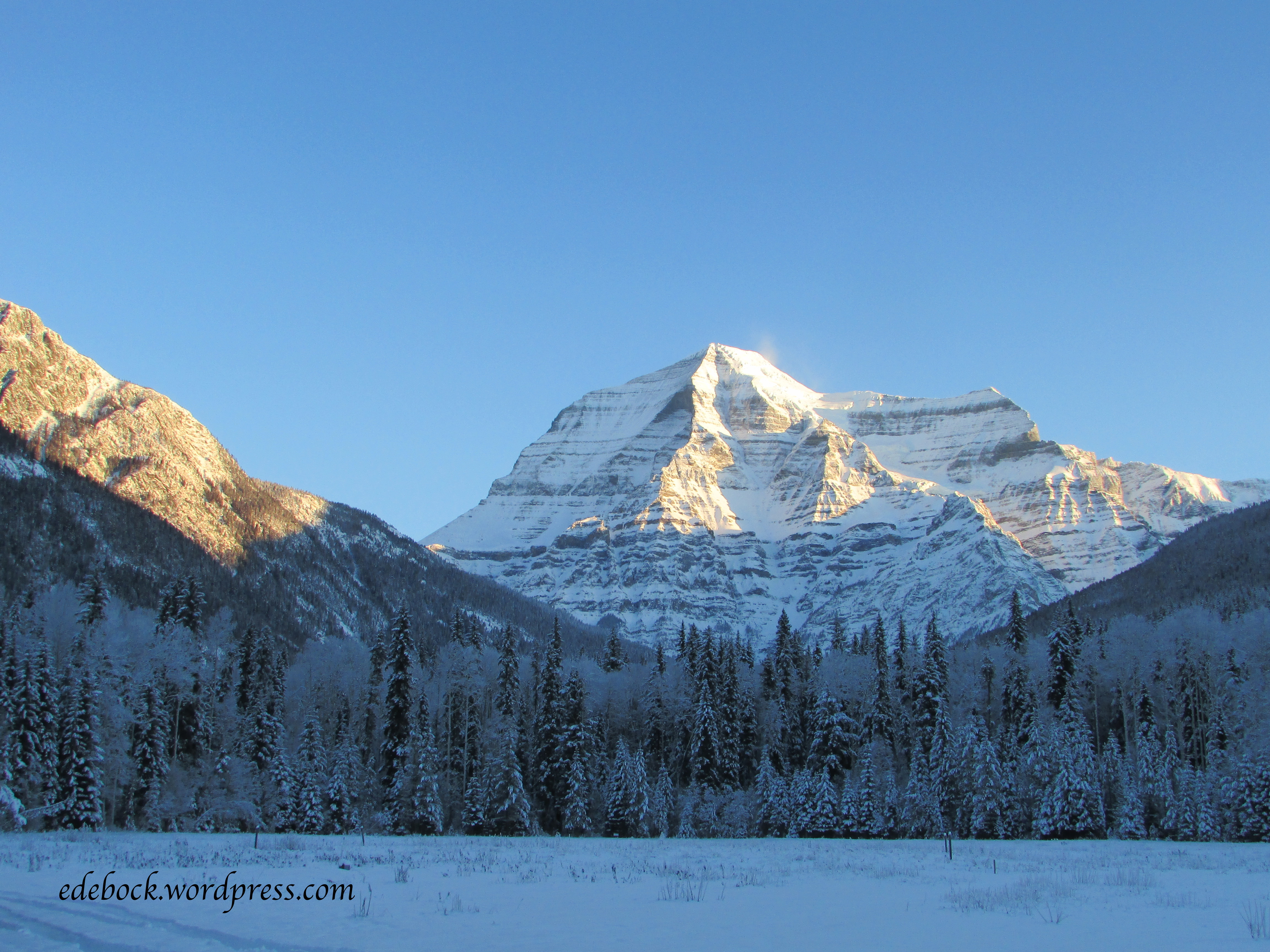 Mount Robson in early morning light
