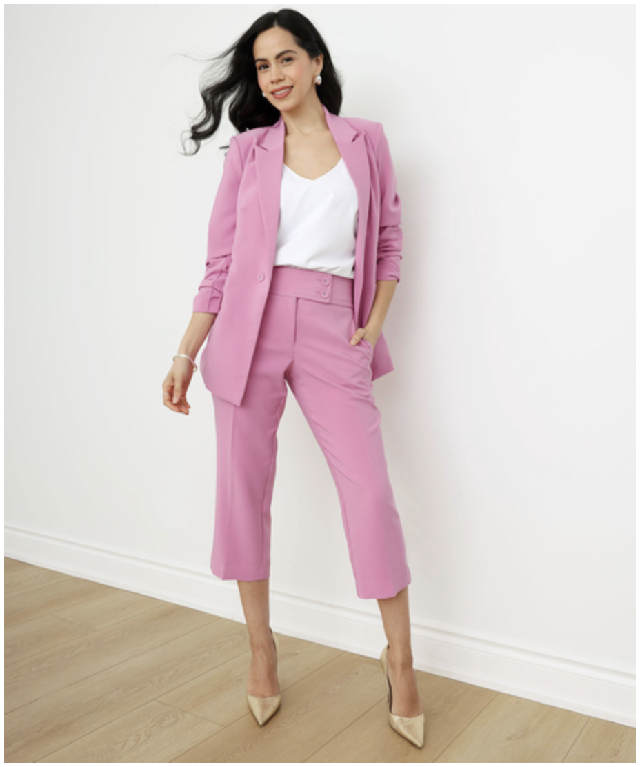 Cropped Pant Suit Cleo