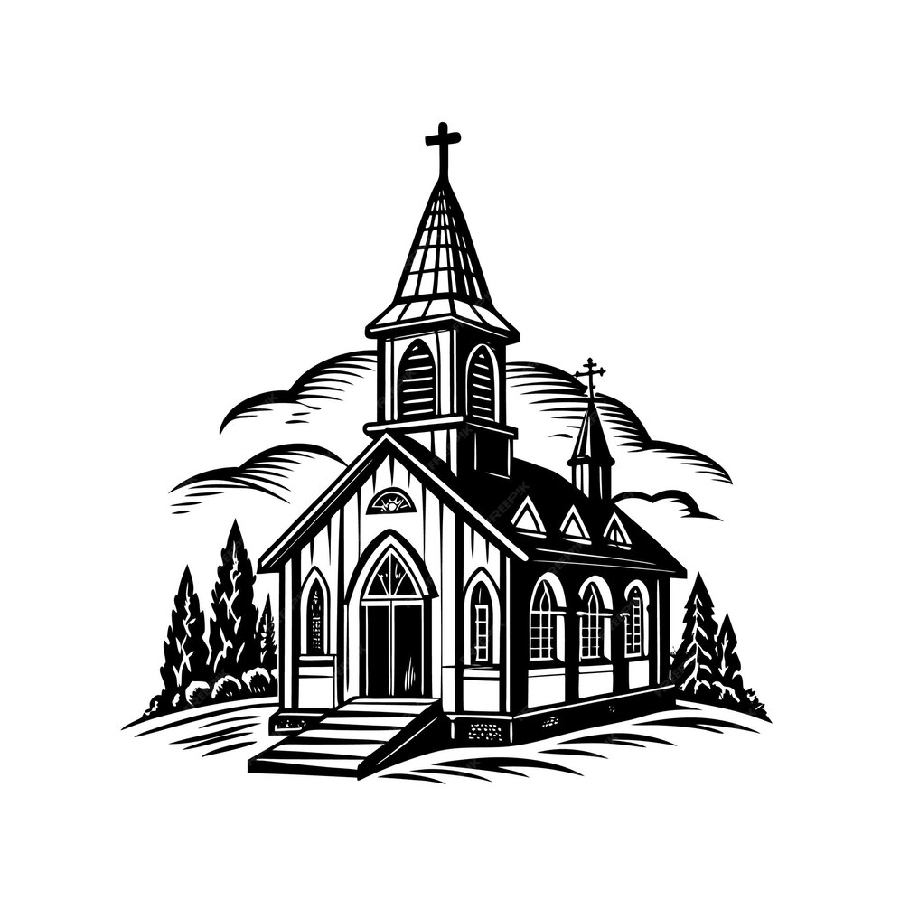 building-simple-flat-black-white-icon-logo-vector-castle-church_653669-14312
